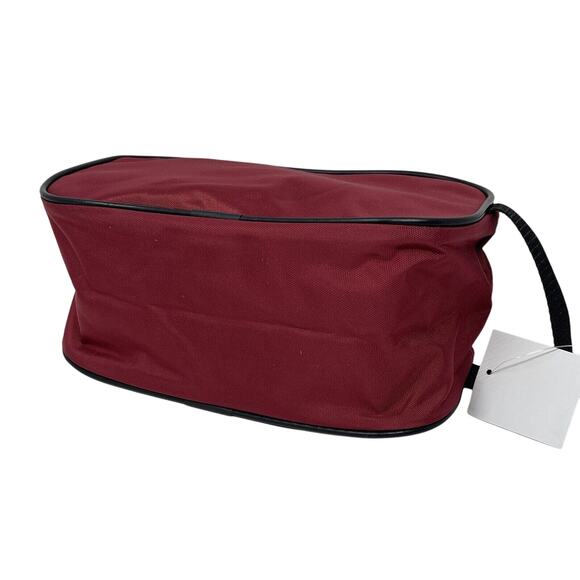 Travel‎ Toiletry Bag Small Dopp Kit Zipper Bag Shaving Shower Case - Red - Picture 4 of 5